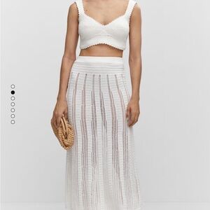 Mango Knitted Openwork Co-ords (XS skirt, S top)